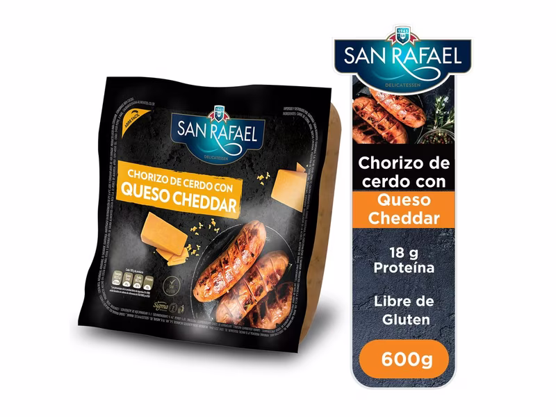 Chorizo San Rafael cerdo cheddar - 600 g