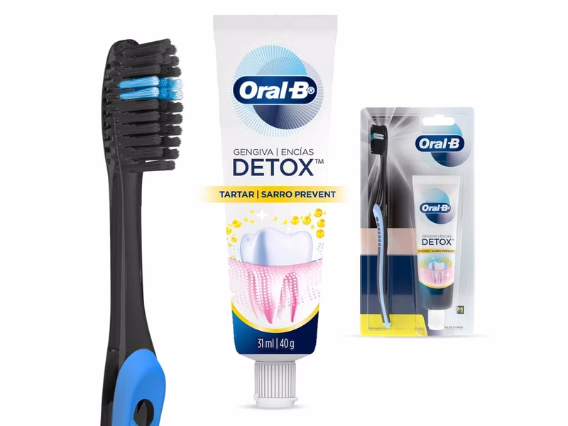 Pasta de Dientes Sarro Prevent + Cepillo Dental Indicator Oral-B