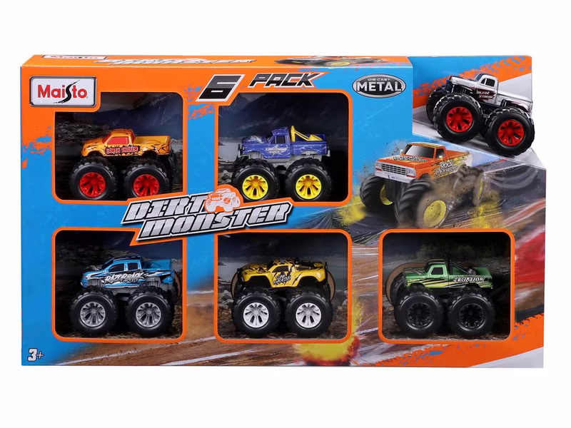 Maisto Camiones de Juego Todo Terreno 6 Unidades