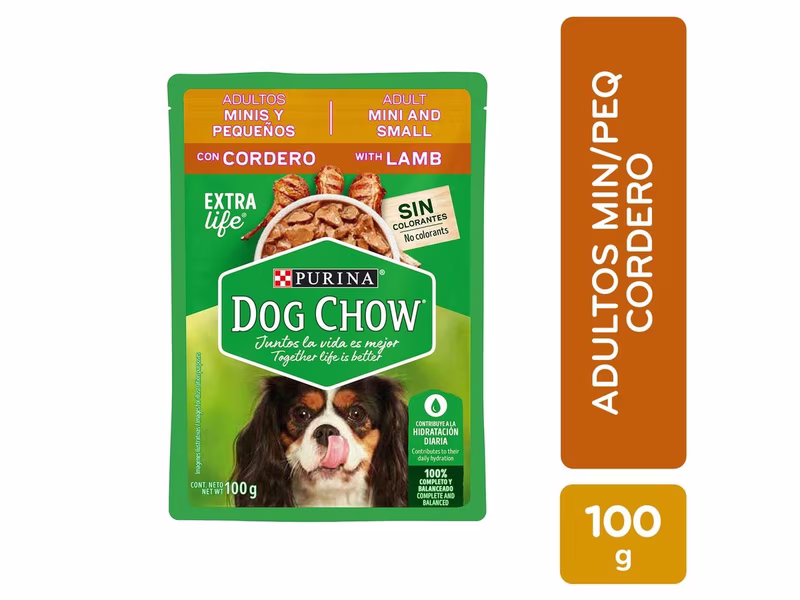 Alimento húmedo para perro Purina Dog Chow Minis y Pequeños cordero - 100 g