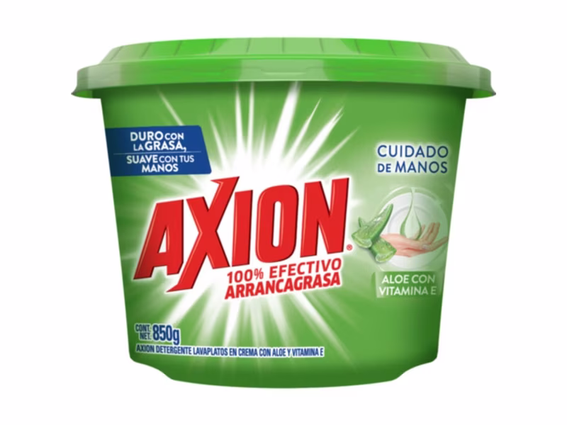 Lavaplatos Axion En Pasta Aloe Y Con Vitamina E, Arrancagrasa - 850 g