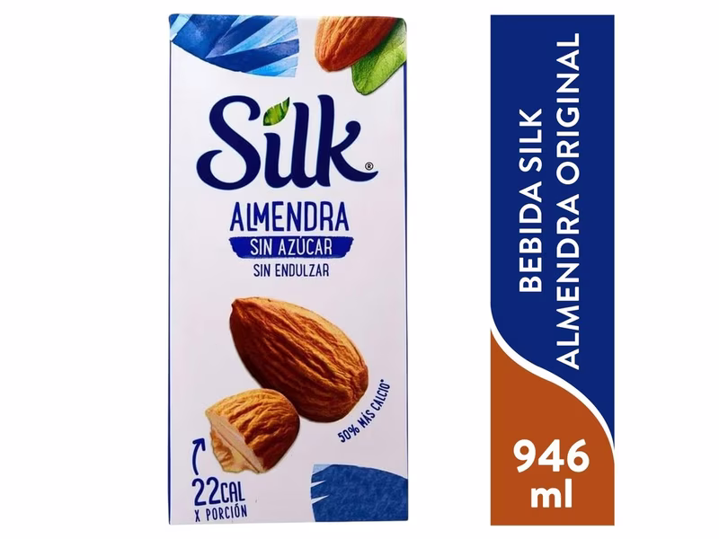 Bebida vegetal Silk almendra original -946 ml