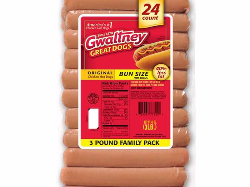 Gwaltney Salchicha de Pollo 1.36 kg / 48 oz