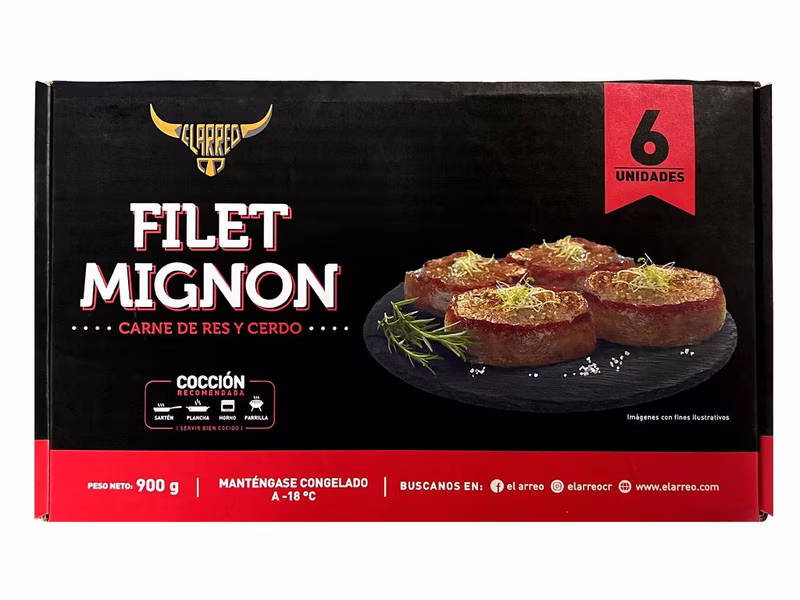 El Arreo Filet Mignon Congelado 900 g / 2 lb Caja