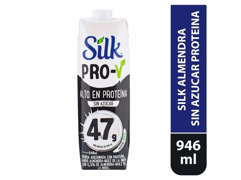 Bebida Silk Almendra Sin Azucar Proteina - 946 ml