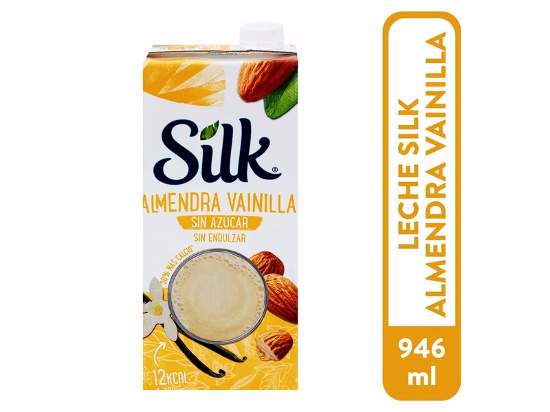 Bebida Silk Sabor Almenda Vainilla Sin Azúcar - 946ml