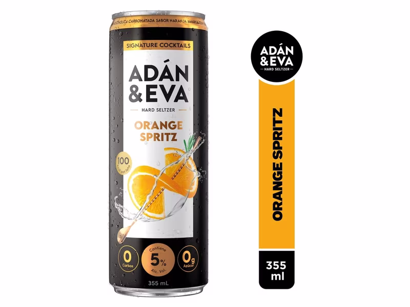 Bebida Adan Y Eva Orange Spritzer Sleek  -355 ml